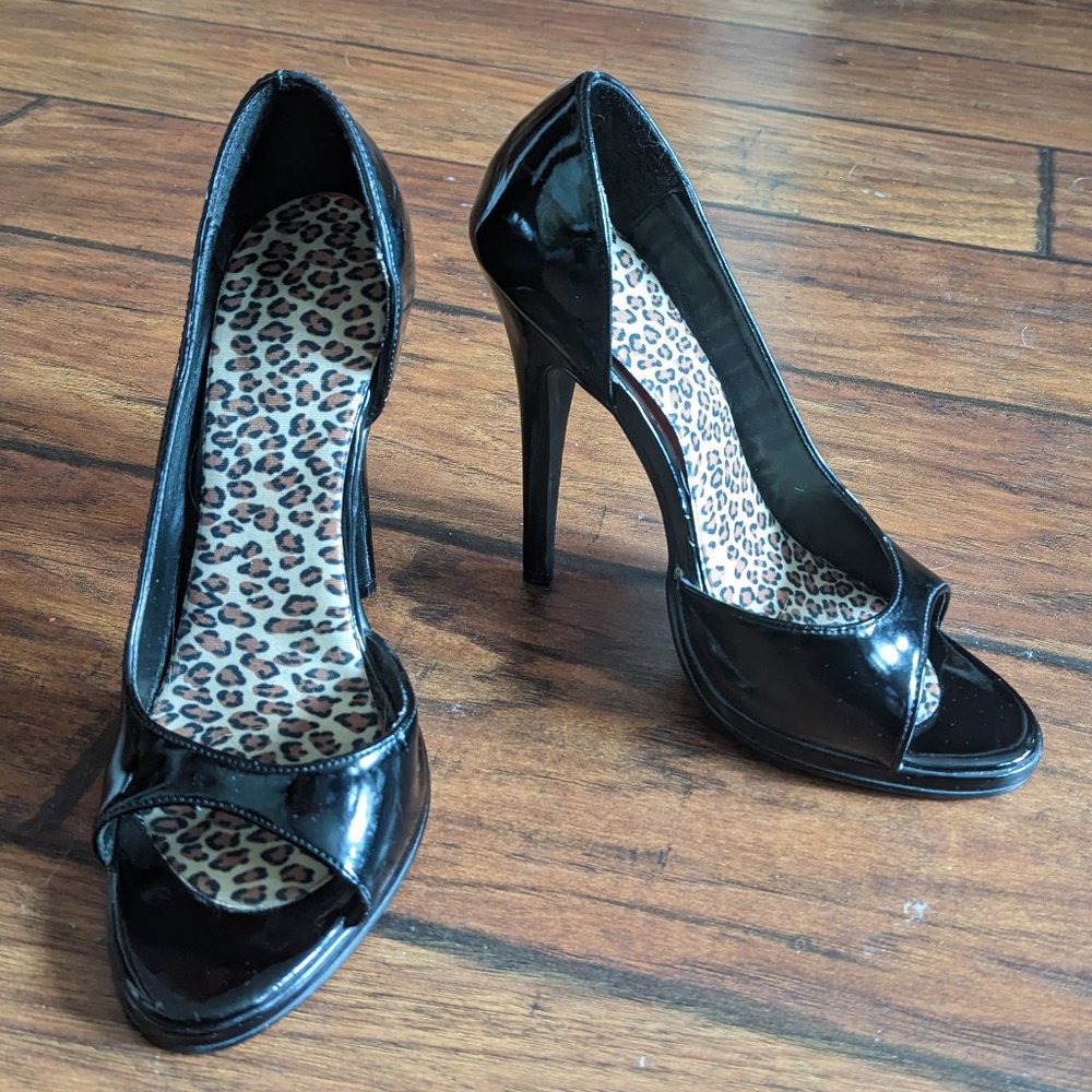 Black Patent D'Orsay Pumps